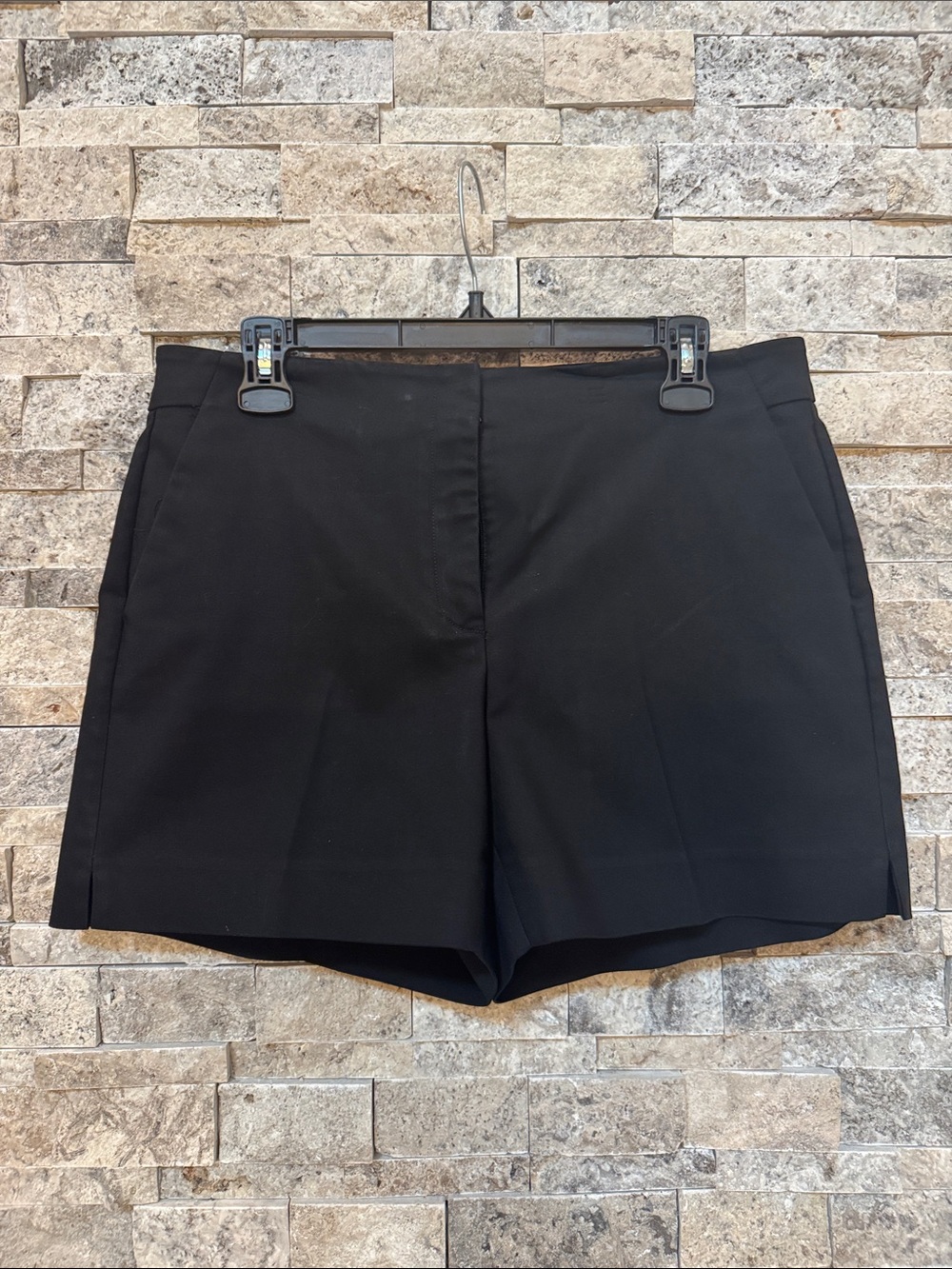 White House Black Market Black High-Waist Tailored Shorts